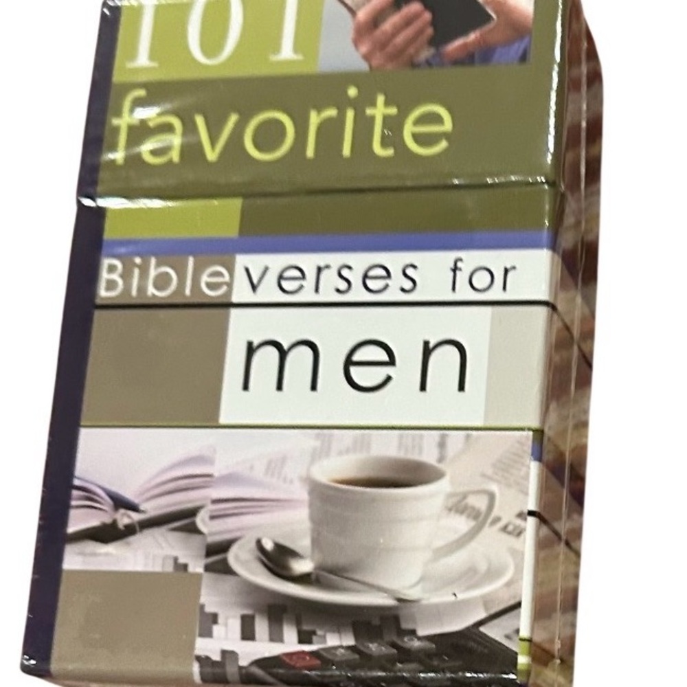 Thompson Men's Bible Verse Cards - Green and White